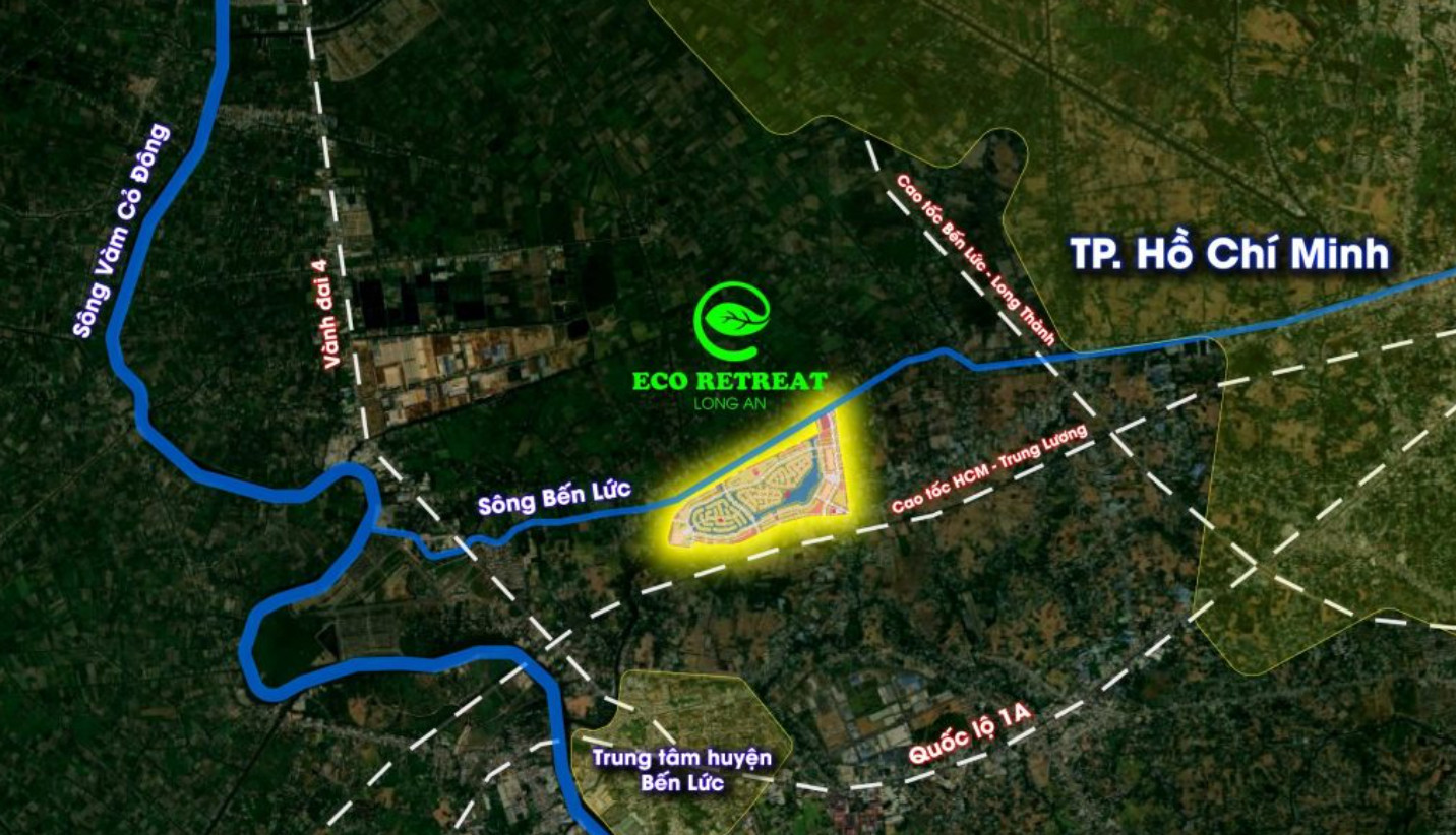 Vị trí Eco Retreat Long An