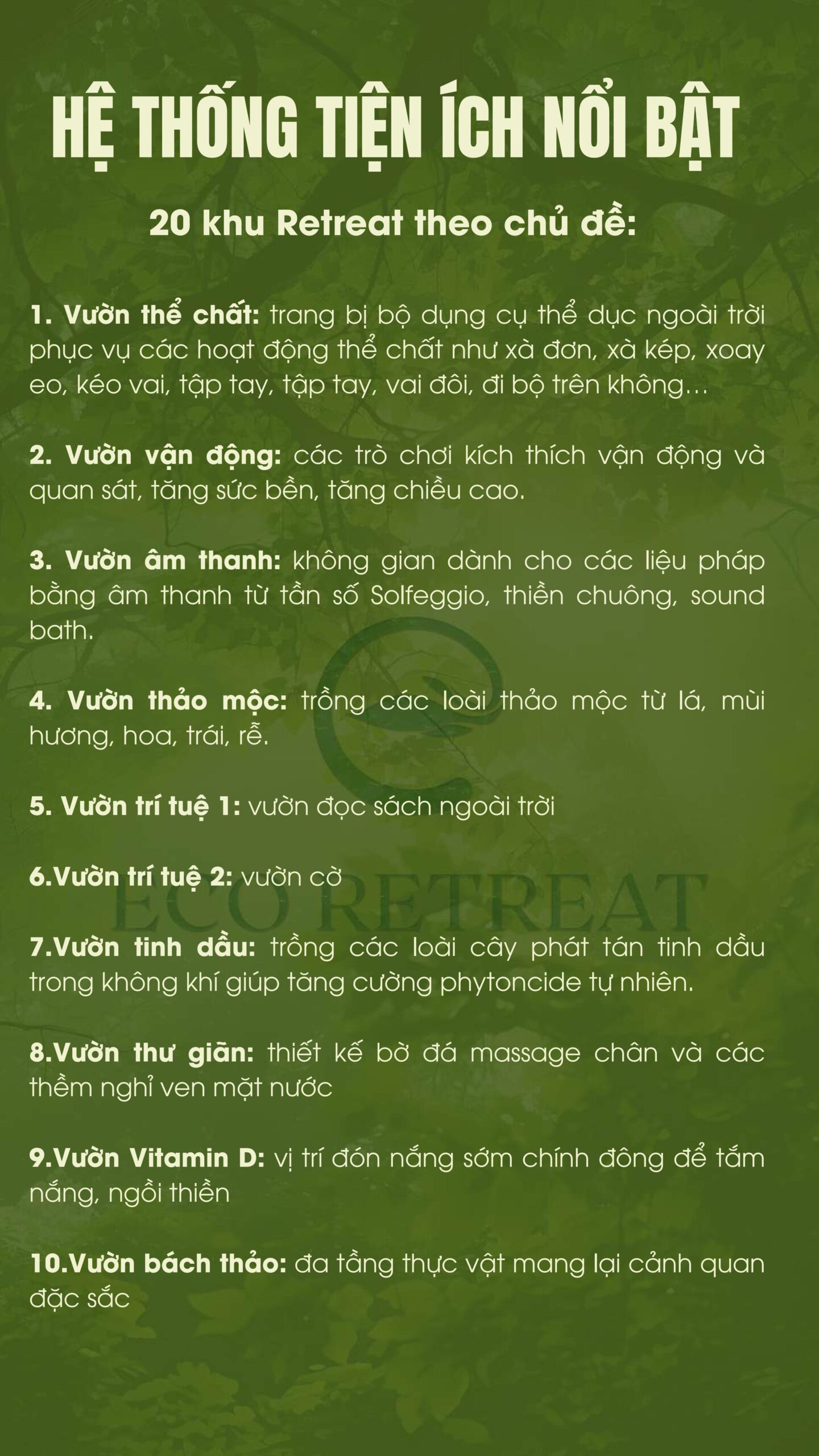 trình tự tư vấn sa bàn eco retreat long an dành cho Sales