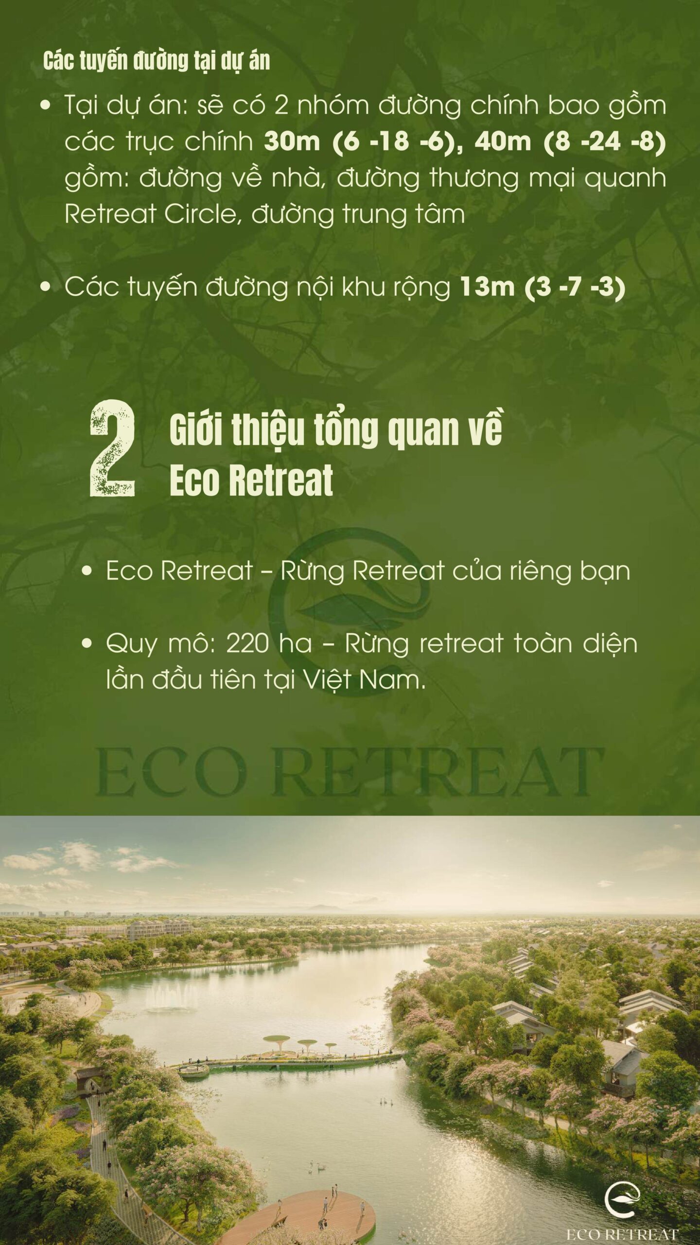 trình tự tư vấn sa bàn eco retreat long an dành cho Sales