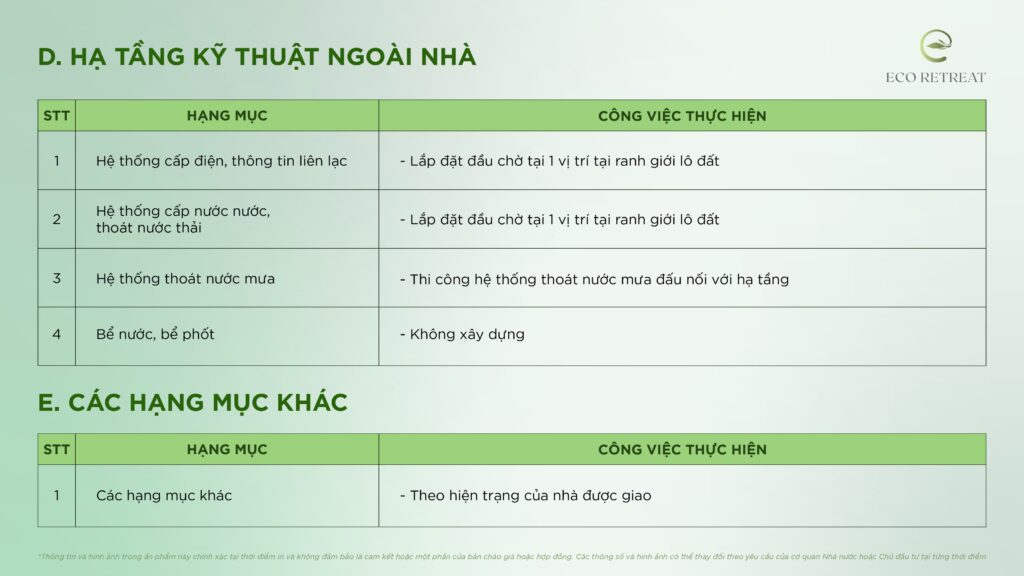 tieu-chuan-ban-giao-eco-retreat-ben-luc